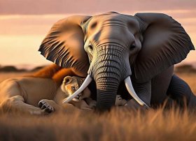 大象与狮子的睡前故事，大象与狮子的睡前故事在线听