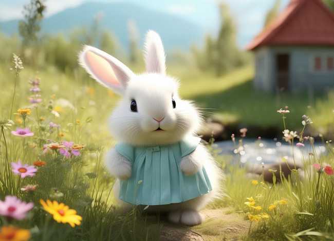 小兔子乖乖故事图片 小兔子乖乖故事图片配图