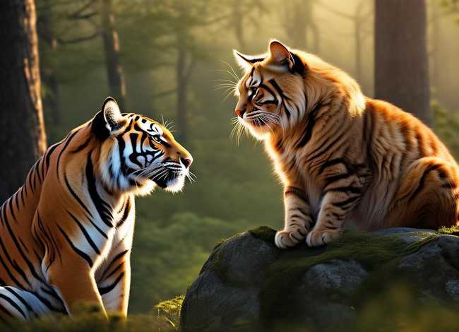 老虎学猫拜师的故事；老虎学猫拜师的故事视频