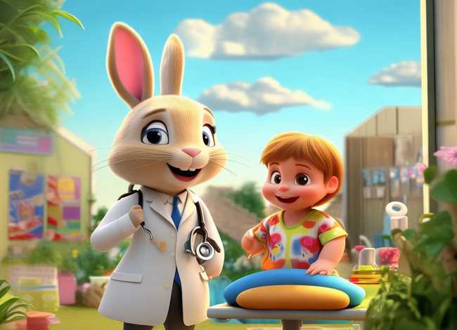 兔子医生幼儿故事，兔子医生的故事