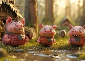 儿童启蒙小故事三只小猪、启蒙故事 三只小猪