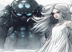 长发妹故事300字、长发妹故事300字泰坦监控简笔画