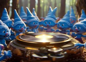 蓝精灵儿歌经典儿歌；经典儿歌《蓝精灵》带宝宝听儿歌,学儿歌