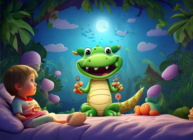 鳄鱼故事儿童睡前故事 幼儿睡前故事鳄鱼