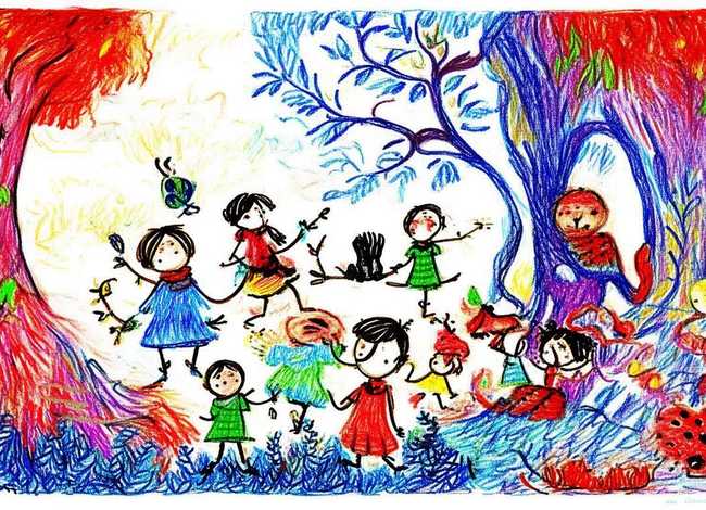 民间故事儿童简笔画；民间故事的图画简笔画