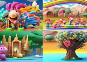 幼儿故事情景画四幅（幼儿故事情景画四幅图片）