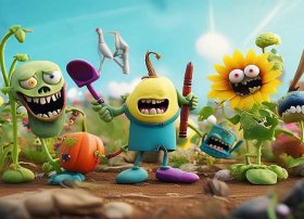 植物大战僵尸儿童动画片、少儿动画片植物大战僵尸