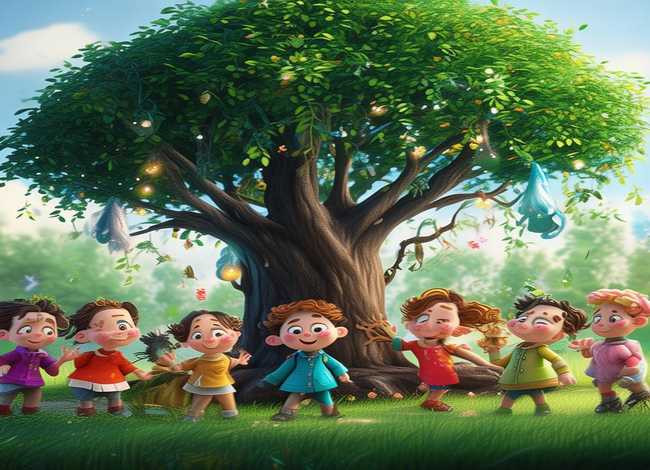 幼儿故事片段情景画；幼儿故事片段情景画画图片