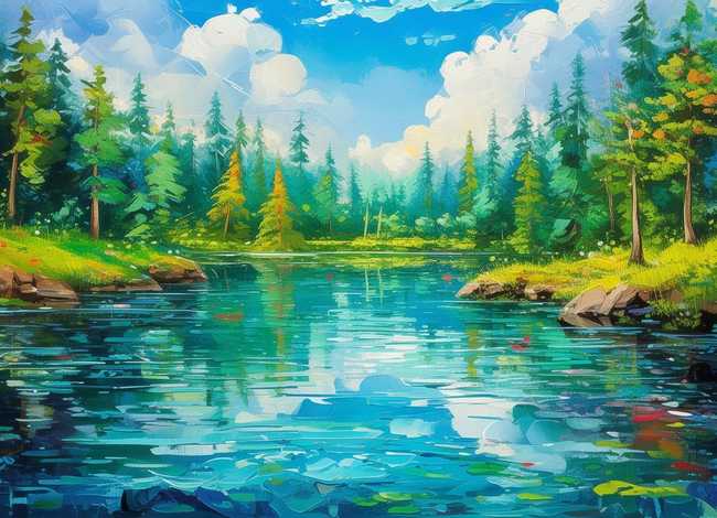 儿童优秀绘画作品、儿童优秀绘画作品 碳库水库