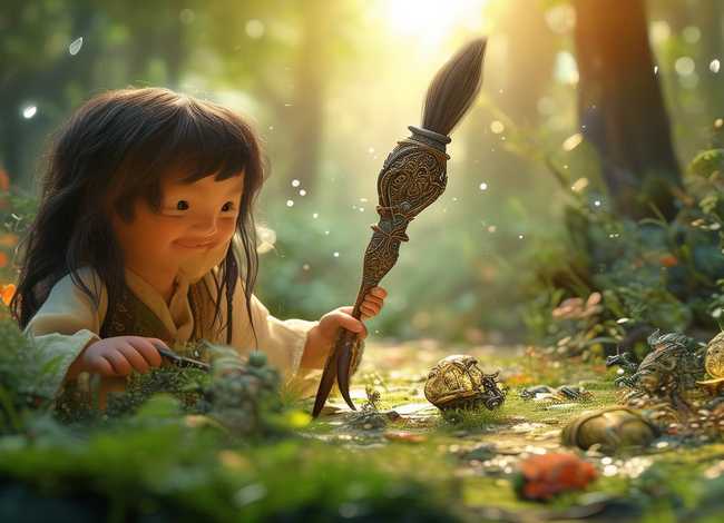 儿童故事神笔马良图片（幼儿故事神笔马良）