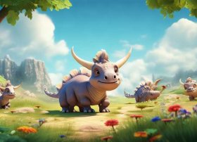 恐龙的儿童故事动画片（恐龙的故事视频动画片）