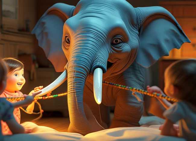 儿童睡前故事大象拔牙 - 睡前故事大象拔河