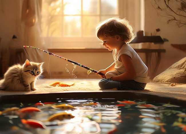 放小猫钓鱼的睡前故事（放小猫钓鱼的睡前故事在线听）