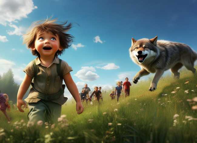 儿童狼来了的故事，小儿故事狼来了