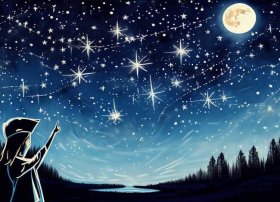 你好天上的星星儿童故事 - 你好!天上的星星故事图片