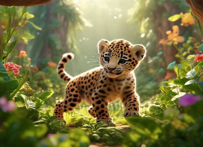 花斑豹儿童故事 - 花豹绘本故事 花斑豹儿童故事 - 花豹绘本故事