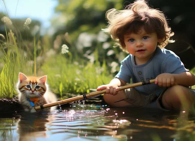 小猫钓鱼故事幼儿；幼儿故事《小猫钓鱼》
