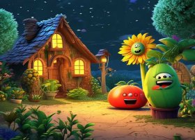 植物大战僵尸的故事睡前故事 - 植物大战僵尸的故事睡前故事绘本