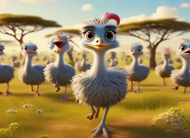 鸵鸟儿童故事（鸵鸟幼儿故事）
