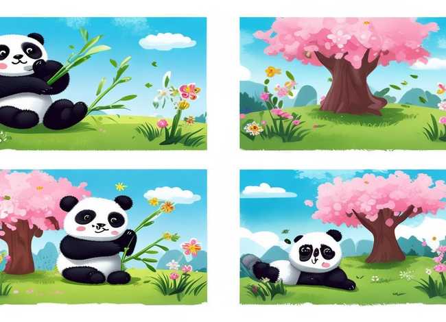 儿童故事熊猫的一天，熊猫的一天绘本故事