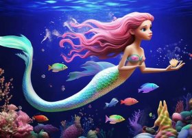 儿童美人鱼故事书拼音版，美人鱼的故事拼音版