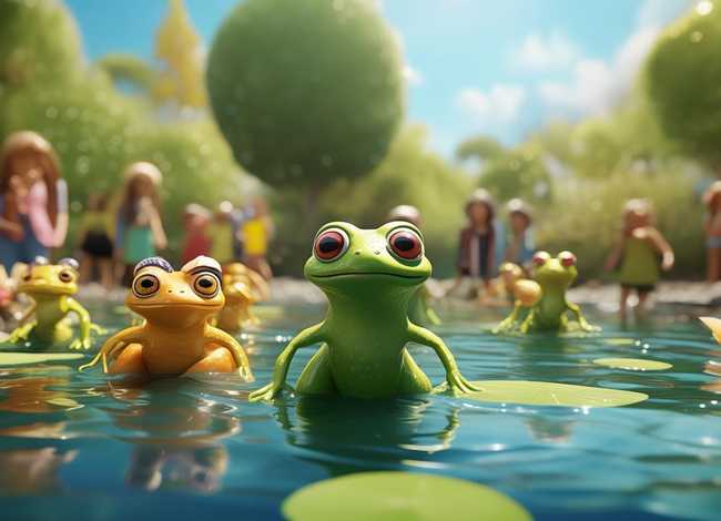 小蝌蚪找妈妈儿童故事表演，小蝌蚪找妈妈亲子故事表演视频