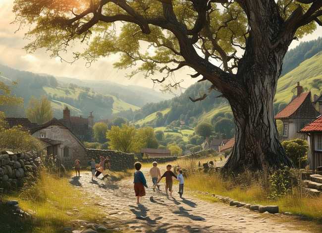 小村庄的故事100字、小村庄的故事100字左右