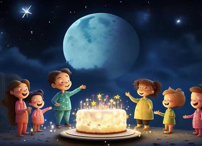 儿童故事月亮生日快乐、幼儿故事月亮生日快乐