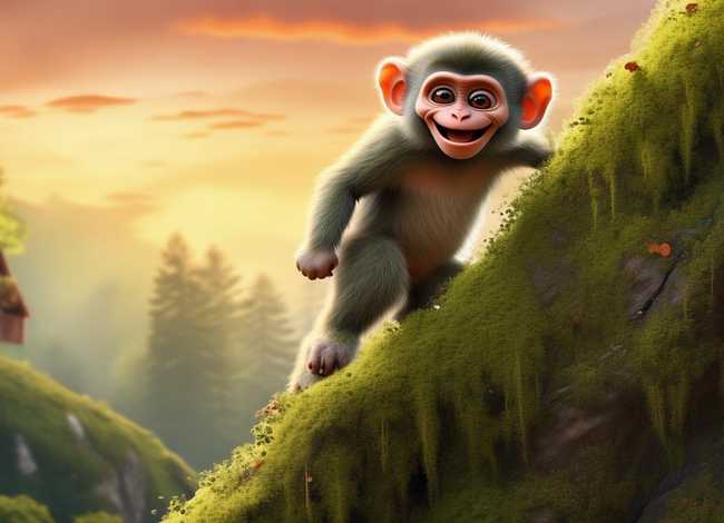 小猴子爬山睡前故事（小猴子爬山睡前故事在线听）