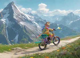 儿童故事骑车去山顶、骑车去山顶 巧虎故事