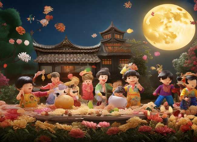 中秋典故 儿童（中秋典故 儿童画图片）