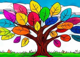 树叶儿童画 - 树叶儿童画要怎么画