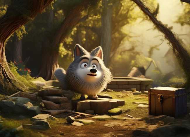 笨狼找宝藏的故事 笨狼找宝藏的故事内容