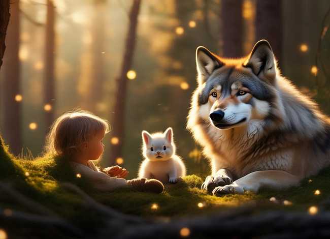 儿童睡前大灰狼与小白兔故事合集、宝宝睡前故事大灰狼与小白兔的故事