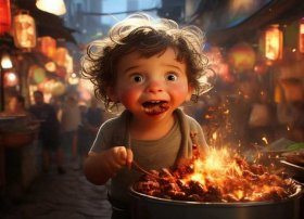 烧烤小孩偷吃故事 - 烧烤小孩偷吃故事视频