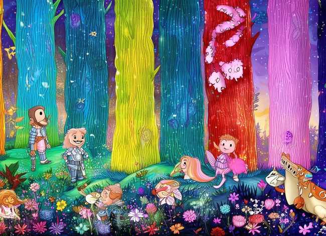 童话故事绘画图片手抄报；童话故事绘画手抄报