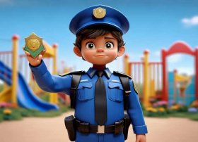 关于警察幼儿的故事简短 - 关于警察幼儿的故事简短一点