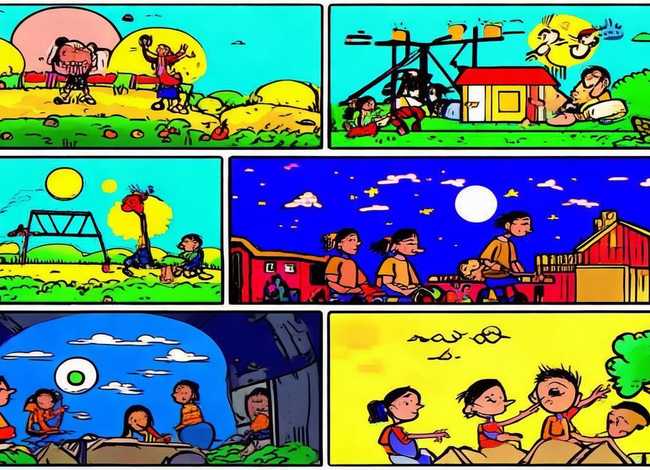 儿童六格简笔连环画、儿童六格简笔连环画图片 儿童六格简笔连环画、儿童六格简笔连环画图片