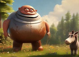 儿童故事铁头、铁头和他的小毛驴故事