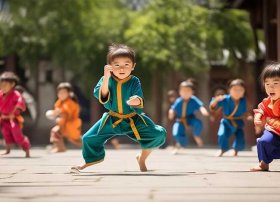 武术 儿童 武术 儿童画