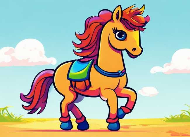 战马儿童画 - 战马简笔画图片儿童画 战马儿童画 - 战马简笔画图片儿童画