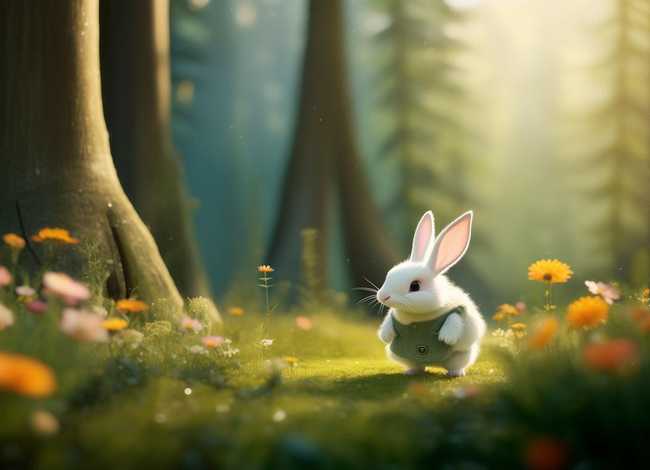 小故事小兔子乖乖、故事小兔子乖乖插图绘画