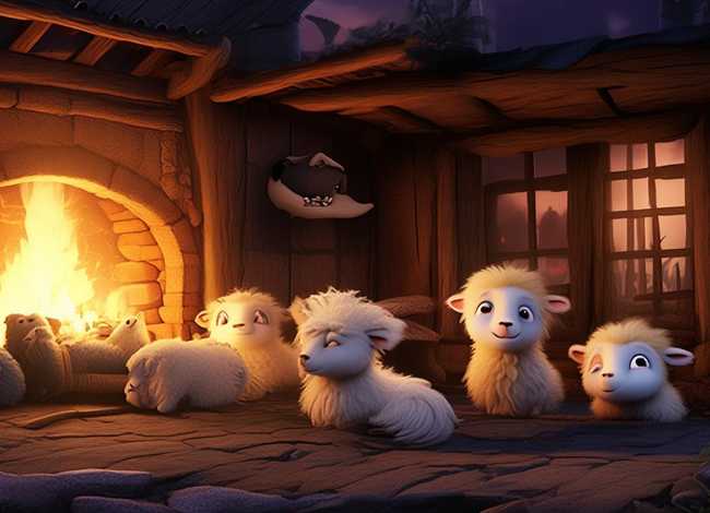 儿童睡前故事狼和七只小羊故事，狼和七只小羊的故事视频睡前故事