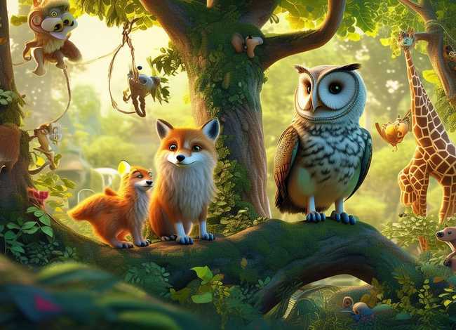 动物世界儿童故事1500字 - 动物世界的故事文字版