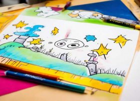 小学生讲故事的简笔画、小学生讲故事的简笔画怎么画