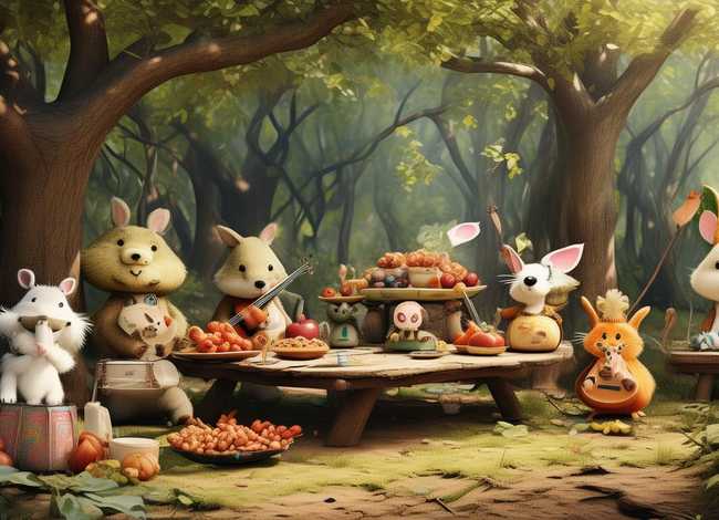 森林聚会绘本故事、森林里的聚会故事幼儿绘本 森林聚会绘本故事、森林里的聚会故事幼儿绘本