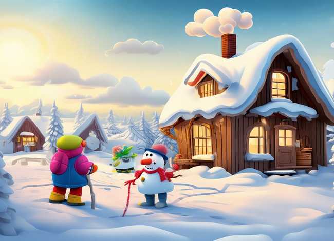 儿童故事《下雪了》（婴幼儿故事绘本《下雪了》）