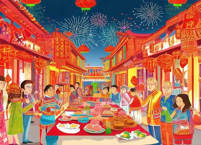 春节的故事图片、春节的故事图片手绘