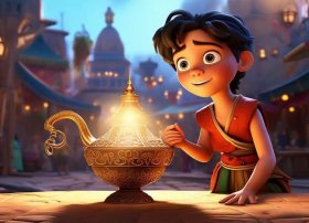 阿拉丁和神灯的故事书，阿拉丁和神灯的故事书图片