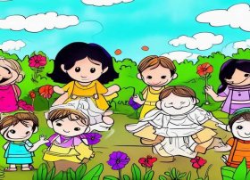 成语故事儿童画可打印 成语故事幼儿简笔画